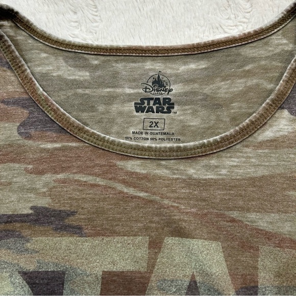 Star Wars - Camo Logo Short Sleeved Cotton Blend T-Shirt - 2X - Worn - Picture 4 of 9